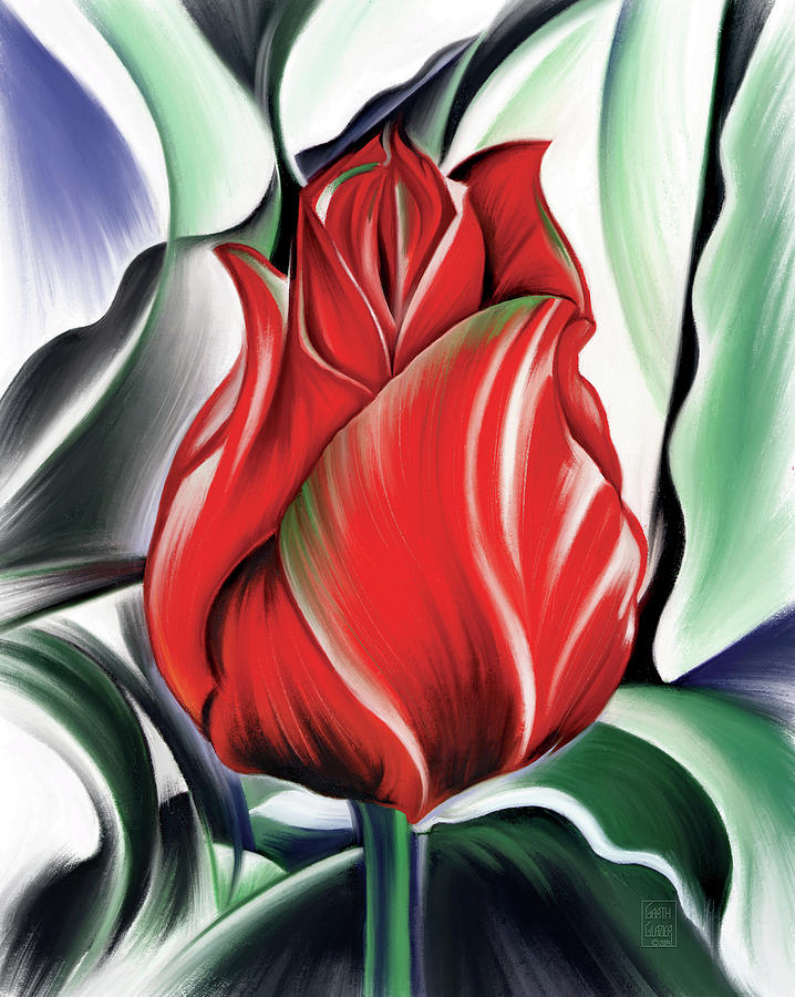 Red Jewel of Spring Digital Art by Garth Glazier