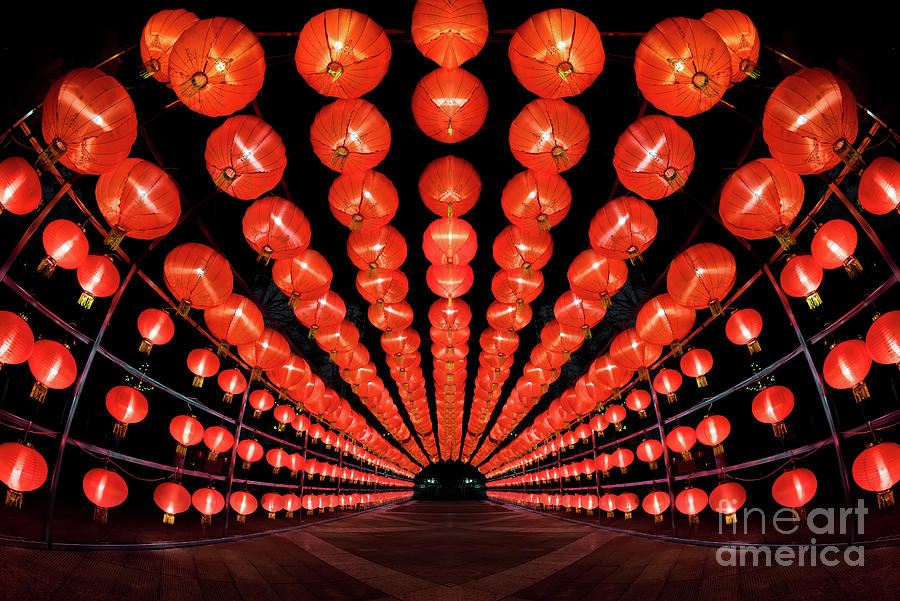 Red Lanterns Photograph by Xuanyu Han