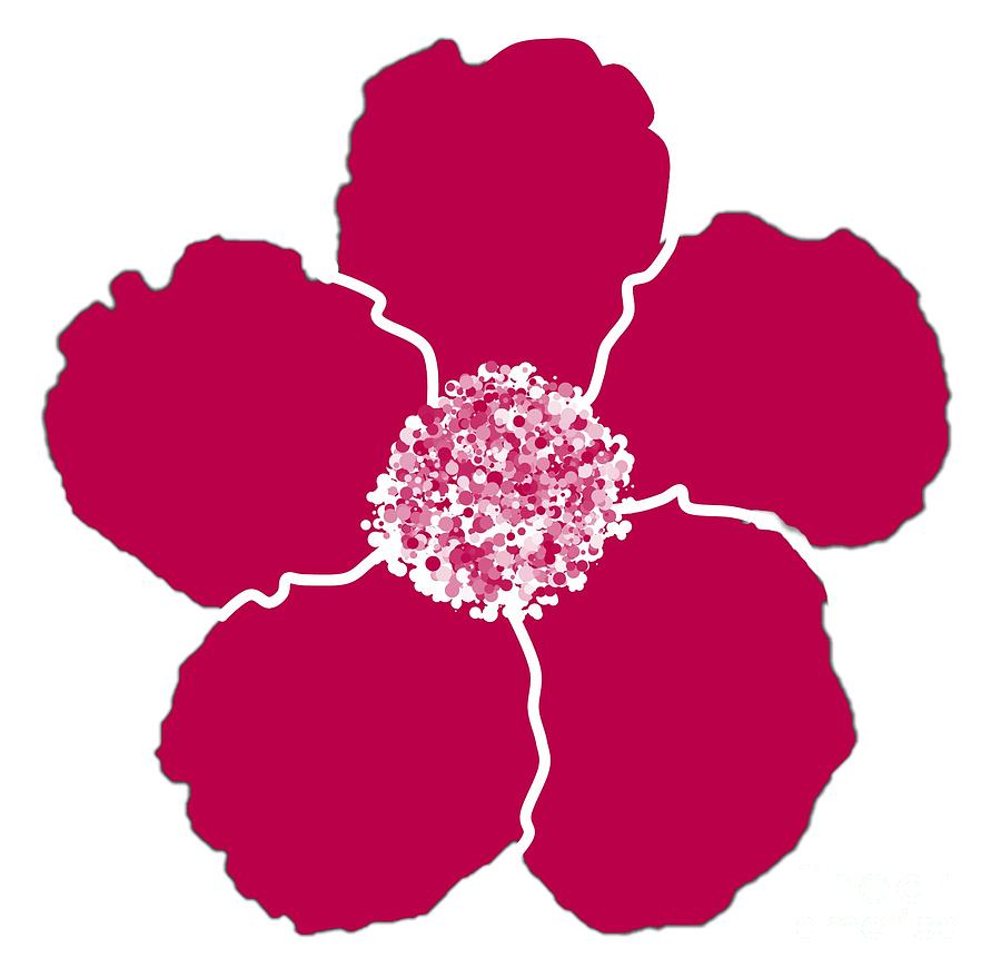 Red Lily Flower Designed for Shirts Digital Art by Delynn Addams