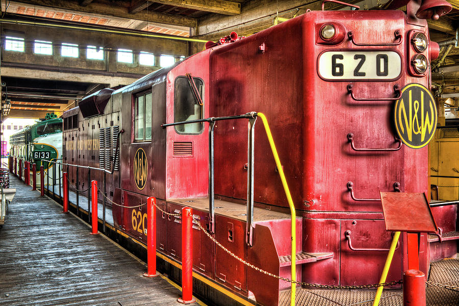 Red Locomotive Train Photograph by Dan Carmichael