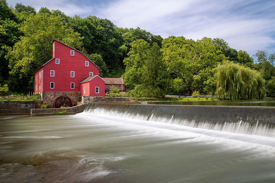 Red Mill In Clinton New Jersey Photograph by Susan Candelario