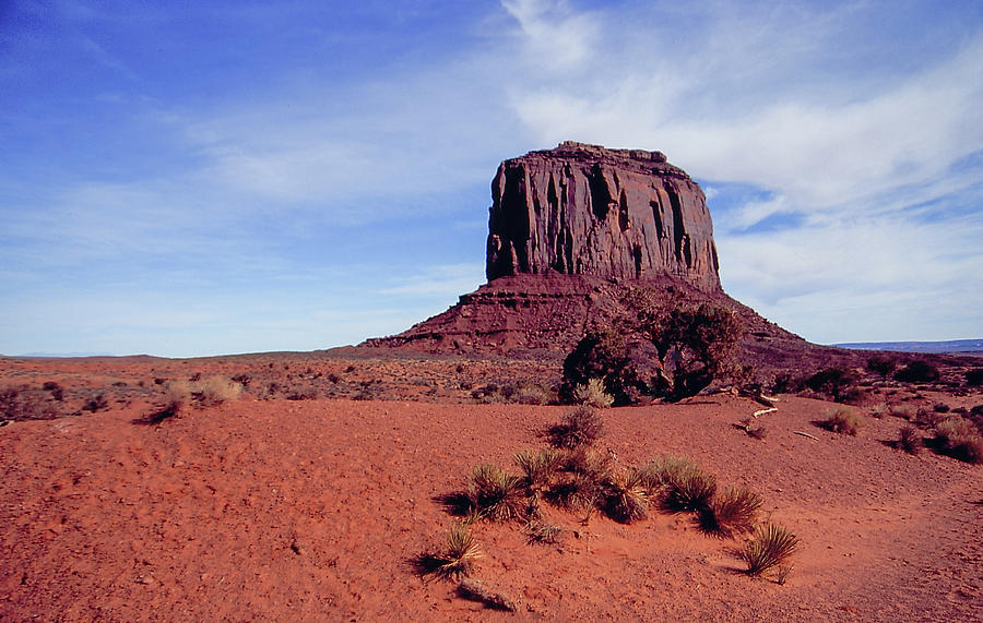 Red Monolith in Monument Valley Photograph by S Katz