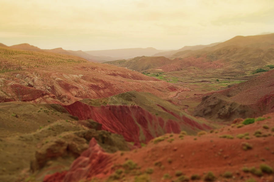 Red Mountain Landscape At Sunset In Photograph by Artur Debat