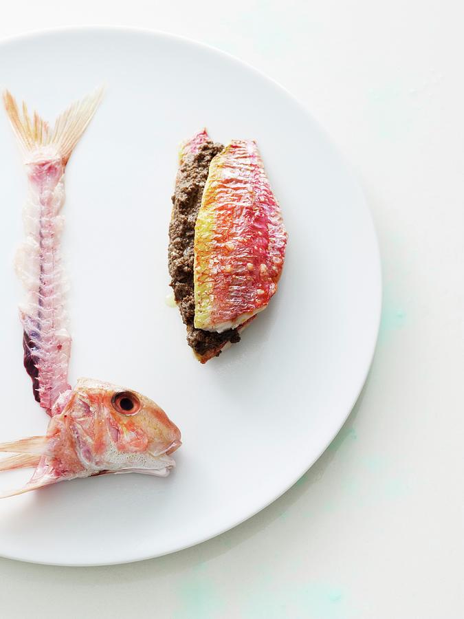 Red Mullet Sandwich With Tapenade Photograph by Atelier Mai 98