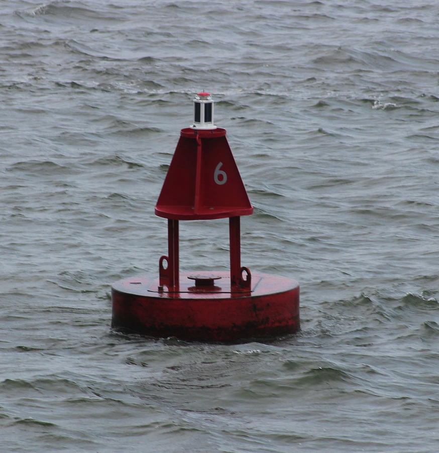 Red Navigation Beacon Photograph by Cathy Lindsey - Fine Art America