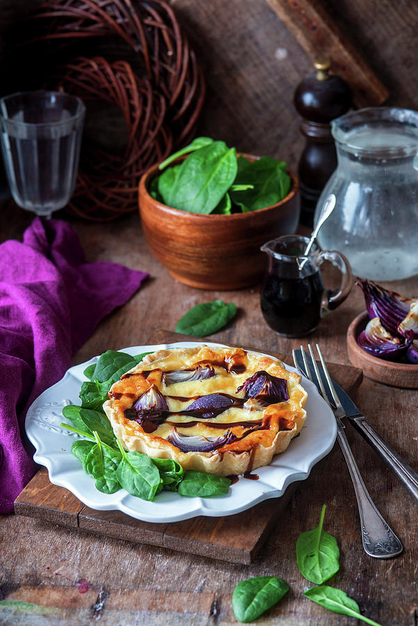 Red Onion And Balsamic Vinegar Tartlets Photograph by Irina Meliukh