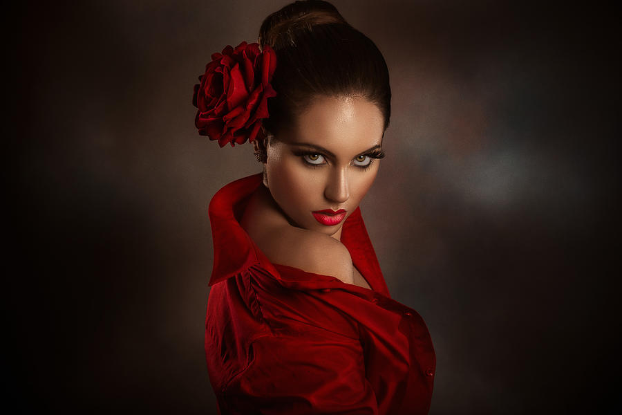 Red Passion 2 Photograph by Peppe Tamb