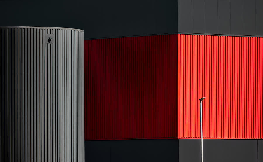 Architecture Photograph - Red by Peter Schade