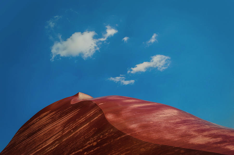 Red Polished Rock With Blue Sky And Photograph by Ingo Jezierski