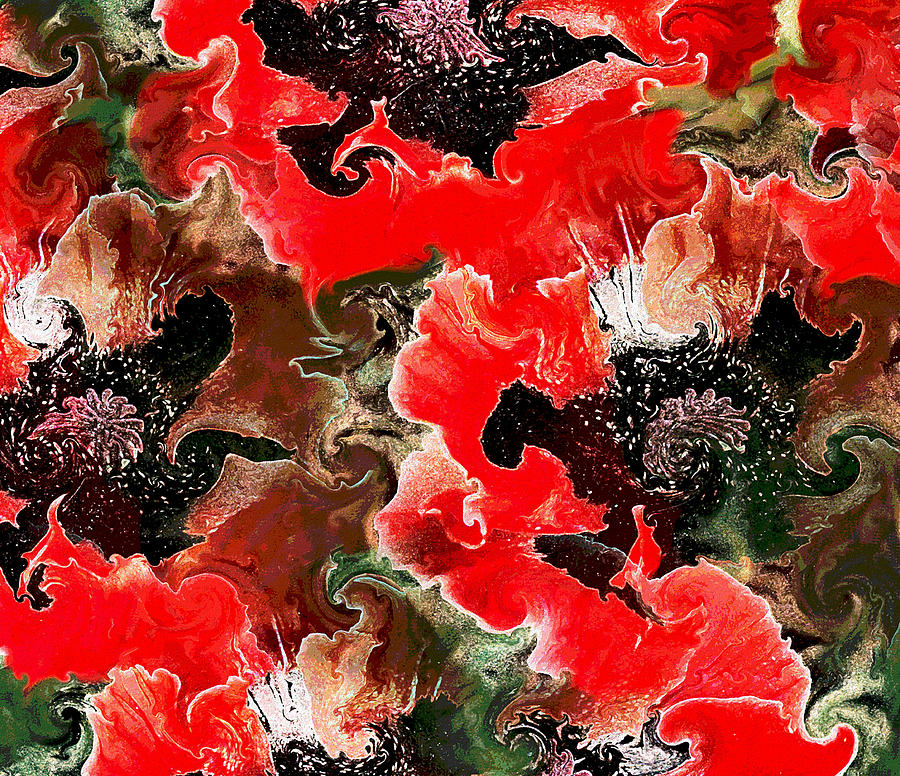 Red Poppy Mixed Media by Natalie Holland