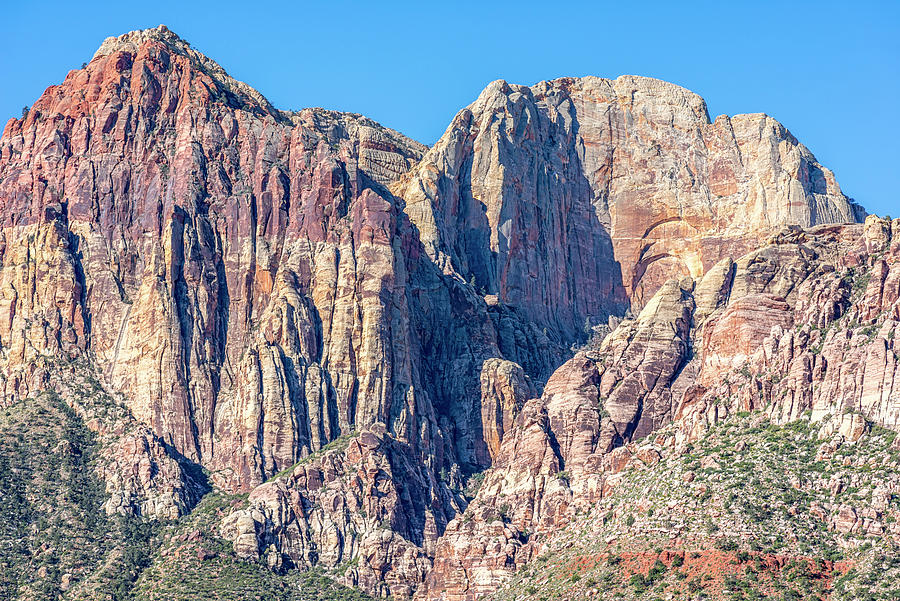 Nature Photograph - Red Rock Canyon 2 by Joseph S Giacalone