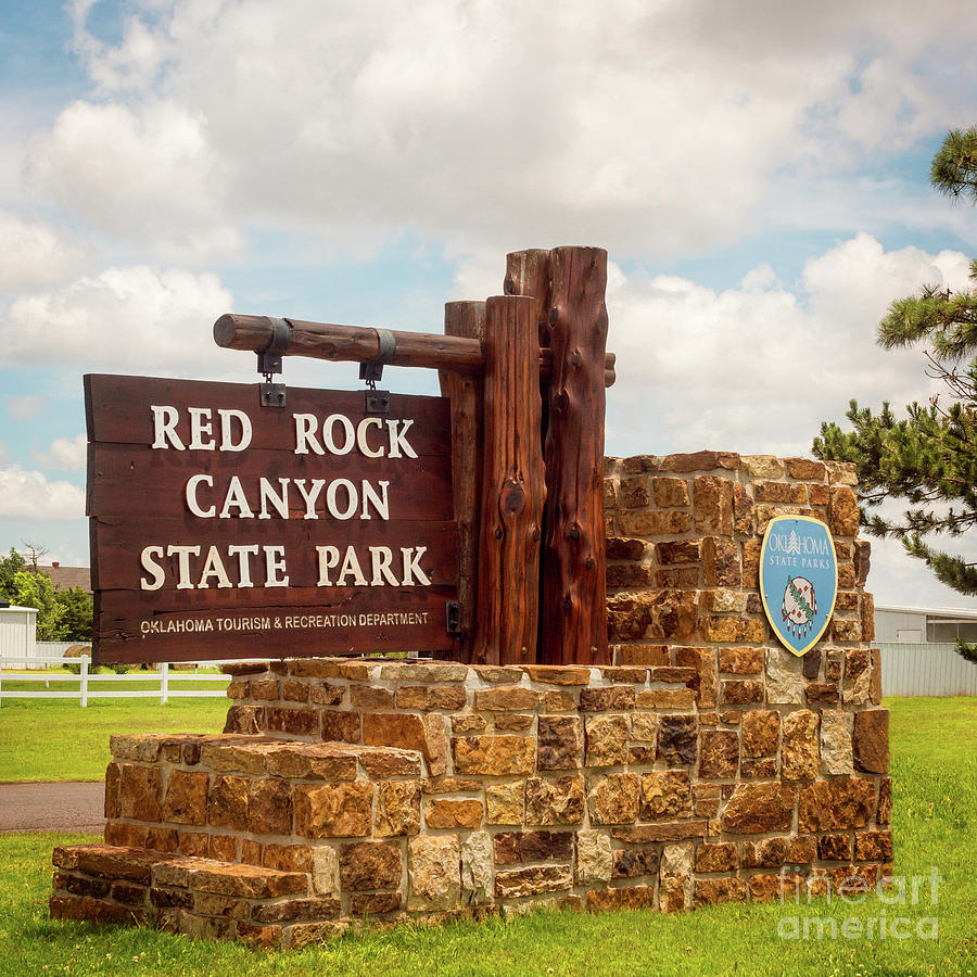 Red Rock Canyon State Park Entrance Sign Photograph by Imagery by Charly
