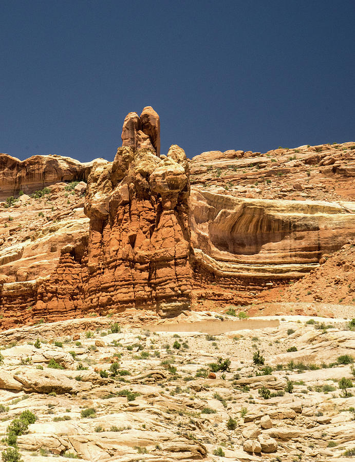 Red Rock Strata and Formation Photograph by Douglas Barnett