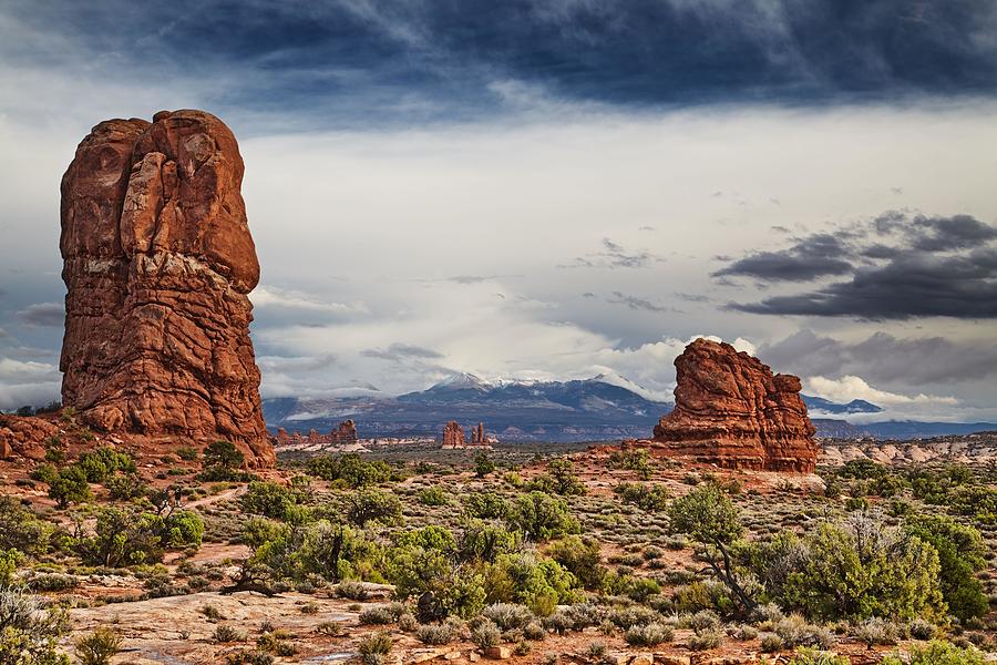 Mountain Photograph - Red Rocks In Arches National Park by DPK-Photo