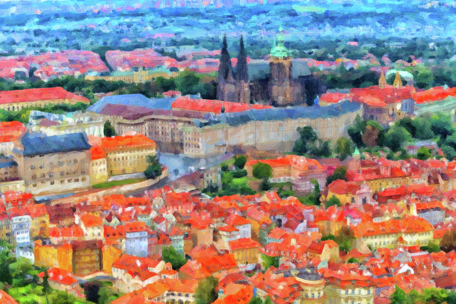Red Roofs of Prague Photograph by Vivida Photo PC