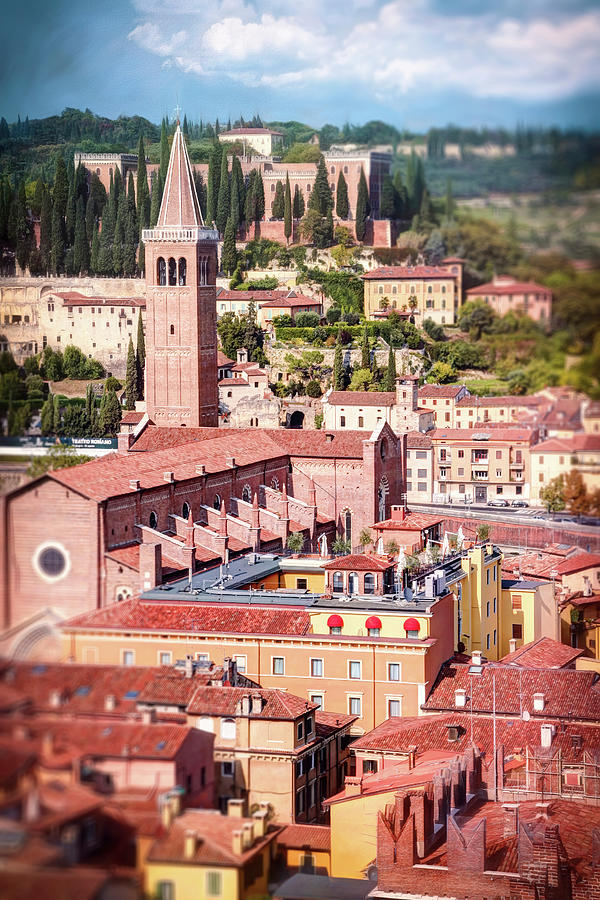 City Photograph - Red Rooftops of Verona Italy by Carol Japp