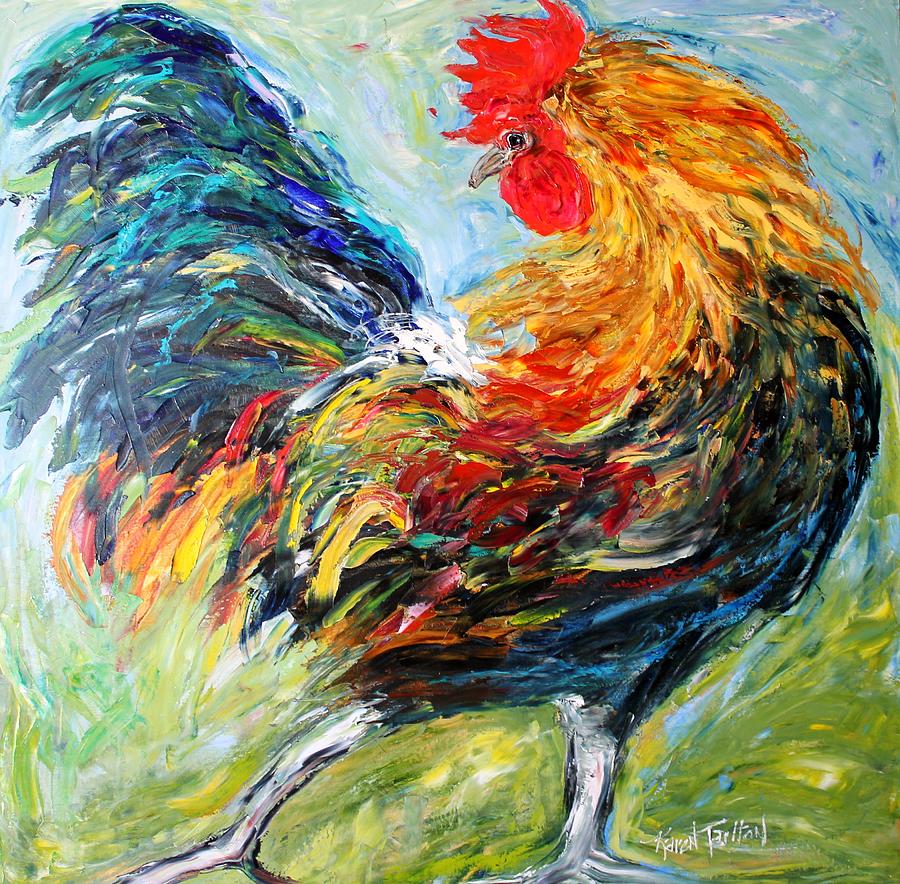 Red Rooster. is a painting by Karen Tarlton which was uploaded on September...