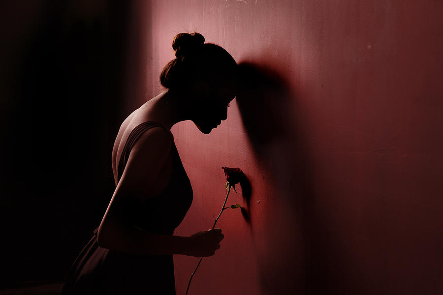 Mood Photograph - Red Rose 3 by Sebastian Kisworo Mood Photograph - Red Rose 3 by Sebastian Kisworo