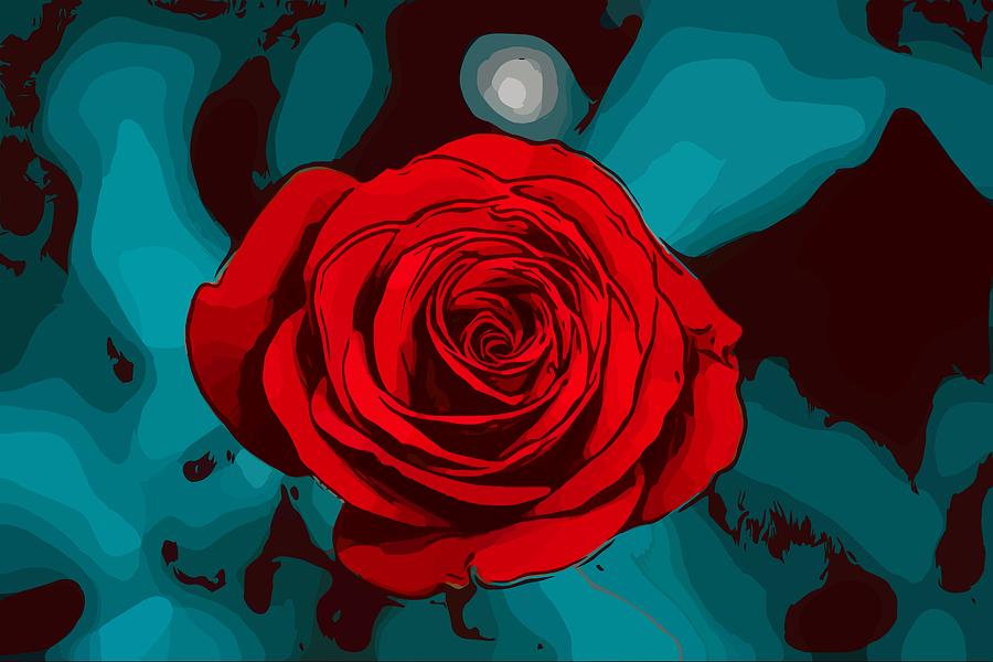 Rose Painting - Red Roses by ArtMarketJapan