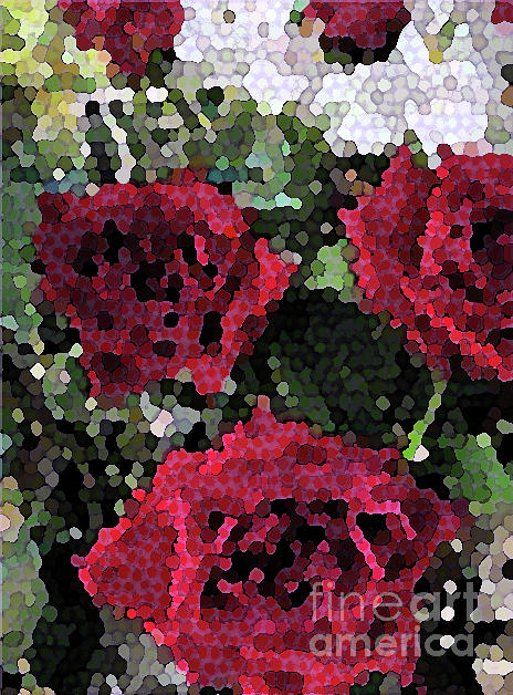 Red Roses Mosaic 1001 Photograph by Corinne Carroll