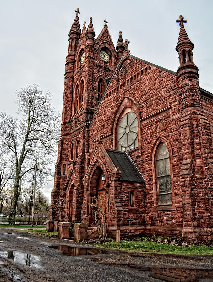 Red Sandstone Church Photograph by Maggy Marsh