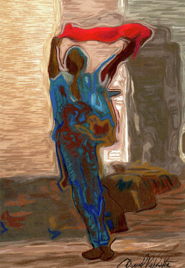 Red Scarf Dancer No. 6 by David Valentine Red Scarf Dancer No. 6 by David Valentine