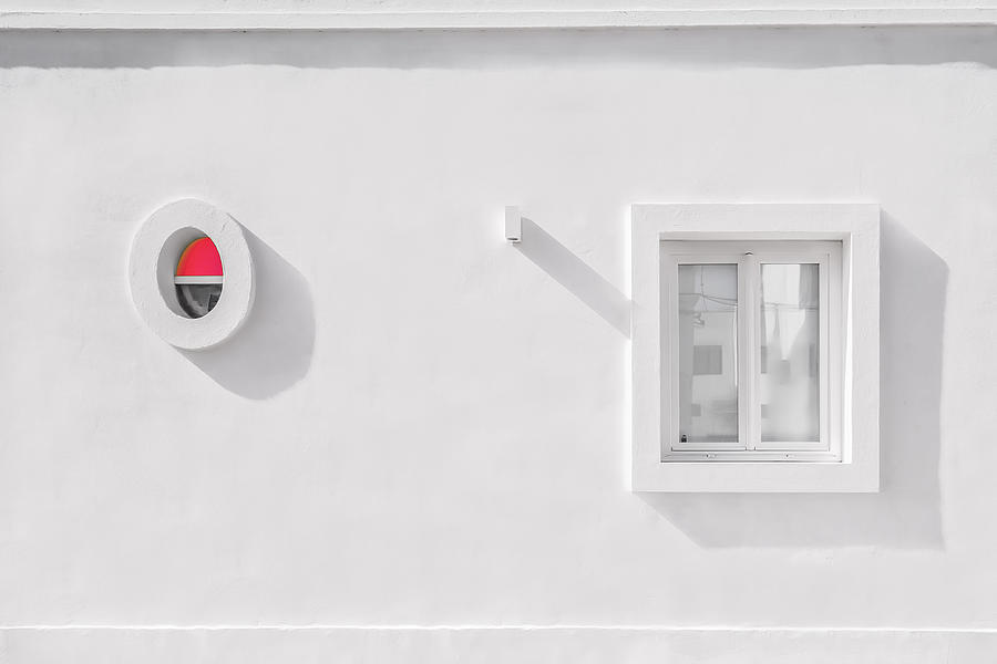 Architecture Photograph - Red Semicircular by Ina Tnzer