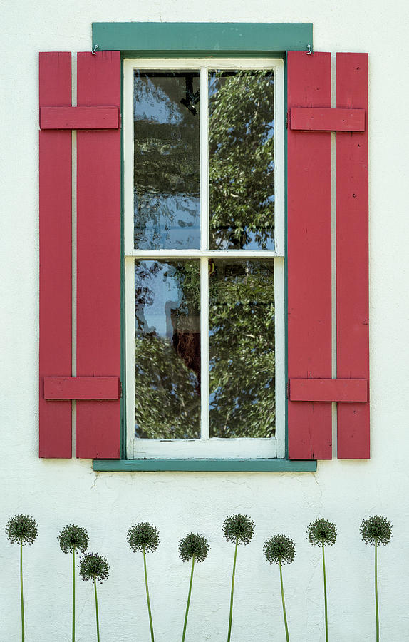 Red Shutters Photograph by Denise Bush