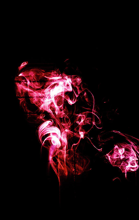 Red Smoke Photograph by Mary Courtney