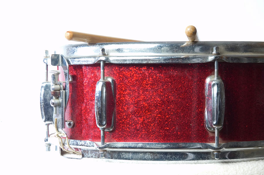 Red Snare Drum And Sticks Photograph by Chapin31