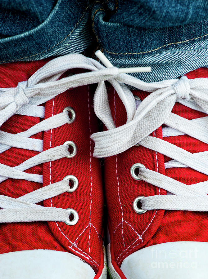 Red Sneakers Photograph by Tim Gainey