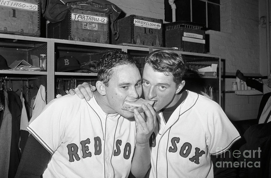 Red Sox Ken Harrelson And Jose Santiago Photograph by Bettmann