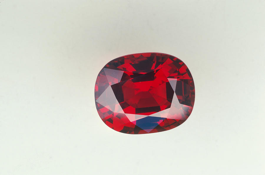Red Spinel Gemstone Photograph by Joel E. Arem