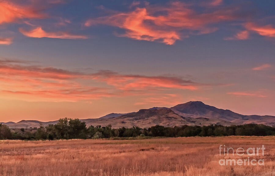 Red Sunrise Over The Butte Photograph by Robert Bales - Fine Art America