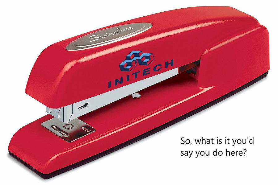 Office Space Photograph - Red Swingline Stapler by Pat Cook