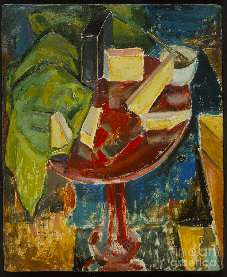 Red Table Top Still Life, C.1919 Painting by Alfred Henry Maurer