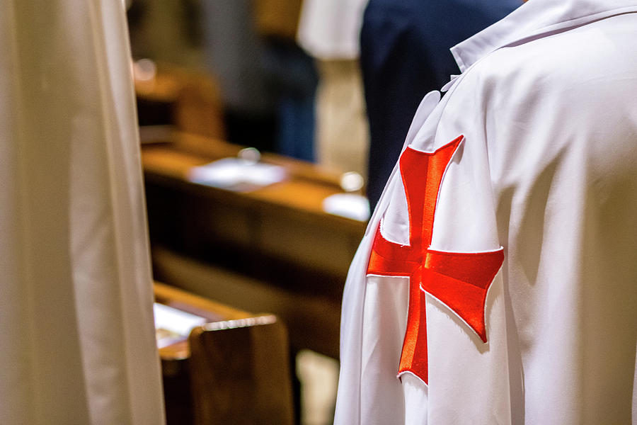 Red Templar Cross Photograph by Vivida Photo PC