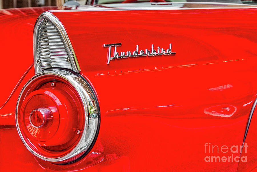 Red Thunderbird Photograph by Paul Quinn