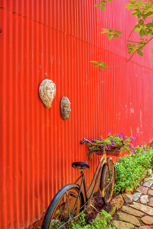 Red Tin Wall Photograph by James C Richardson