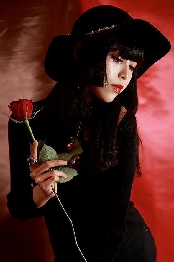 Portrait Photograph - Red by Tomo