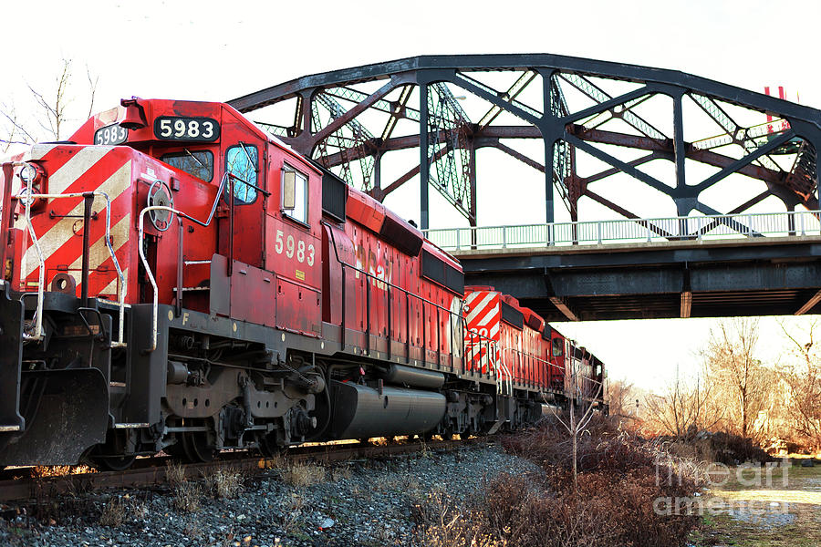Red Train in Bethlehem Photograph by John Rizzuto