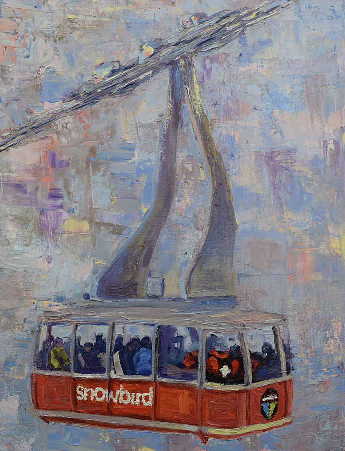 Red Tram Painting - Red Tram by Paul Winter