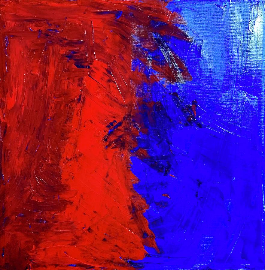 Red vs. Blue Painting by Carley Knight Fine Art America