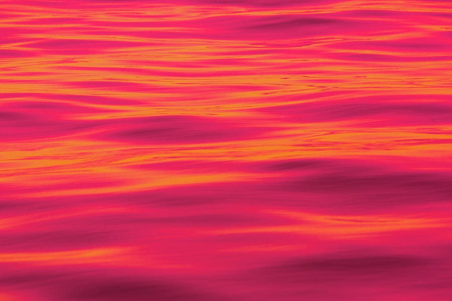 Red Water Abstract 6818 Photograph