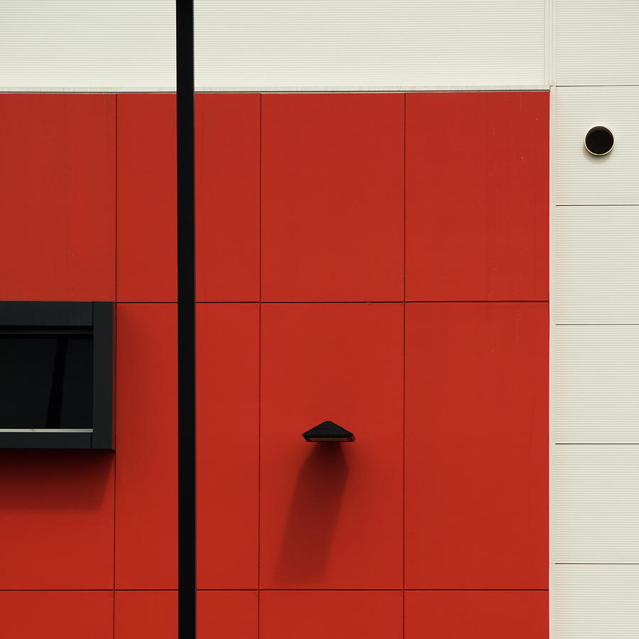 Airport Photograph - Red, White And Black by Steve Marshall Airport Photograph - Red, White And Black by Steve Marshall
