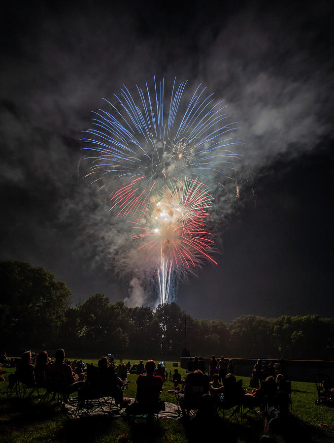 Red White and Boom Photograph by Arthur Oleary