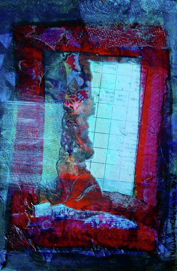 Red Window Mixed Media by Mimulux Patricia No
