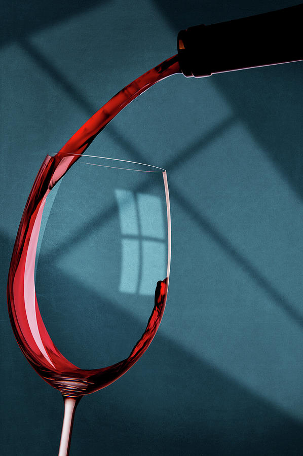Red Wine And Shadows Photograph by Ersinkisacik