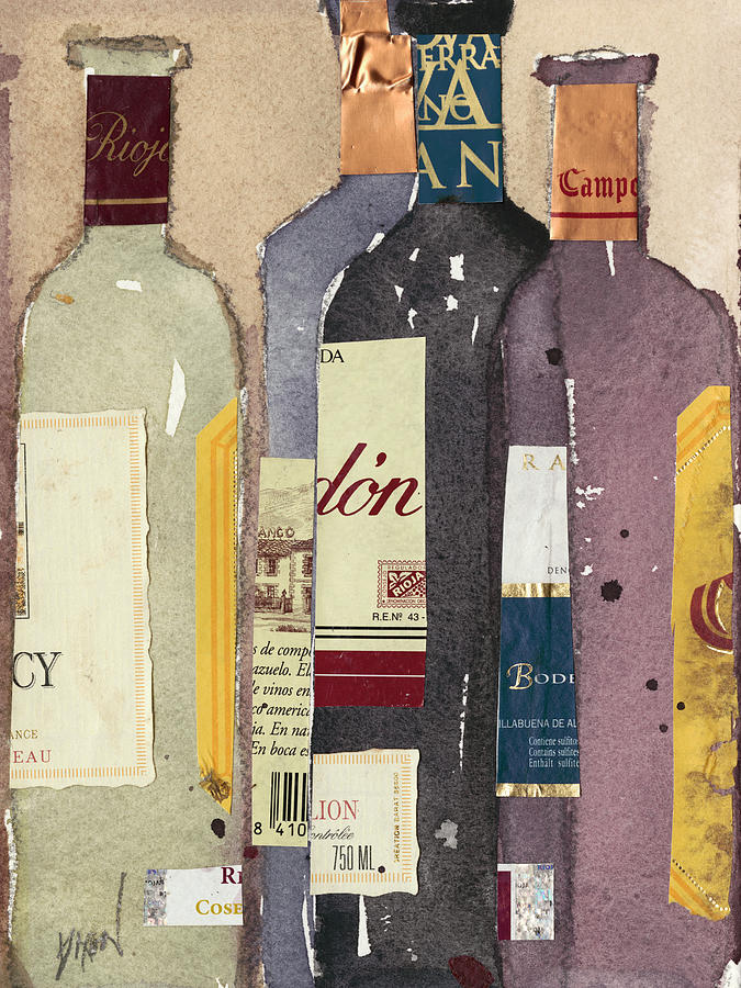 Red Wine Tasting I Painting by Samuel Dixon - Fine Art America