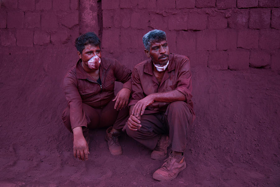 Red Worker Photograph by Pantea Naghavi Anaraki